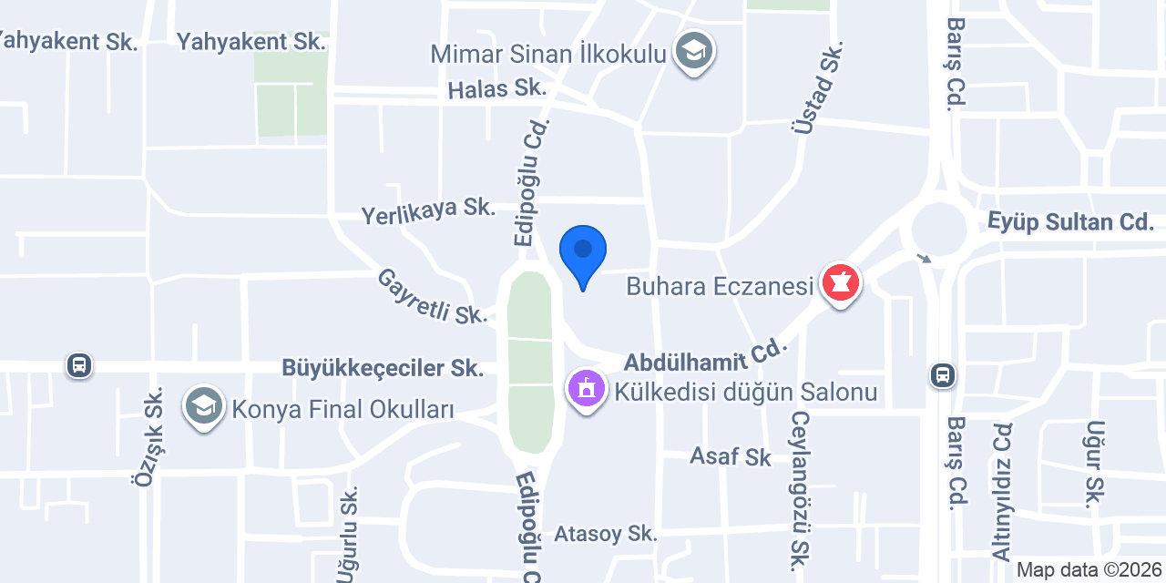 Melekler Kreşi konumu