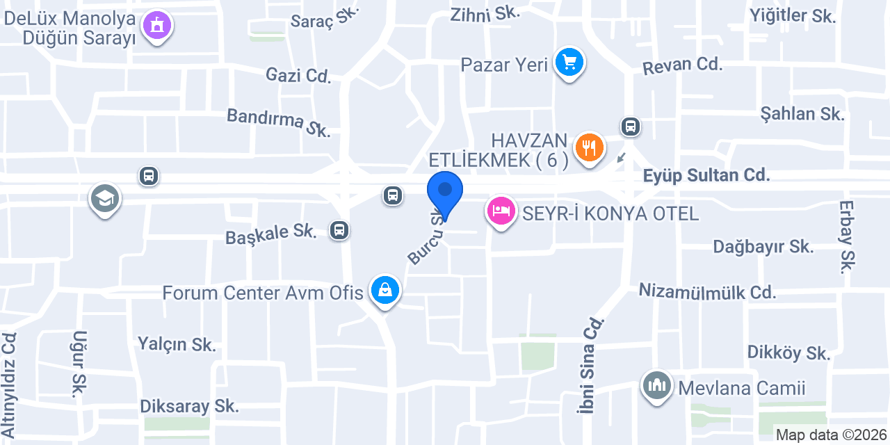 Binkonut İdeal Sürücü Kursu konumu