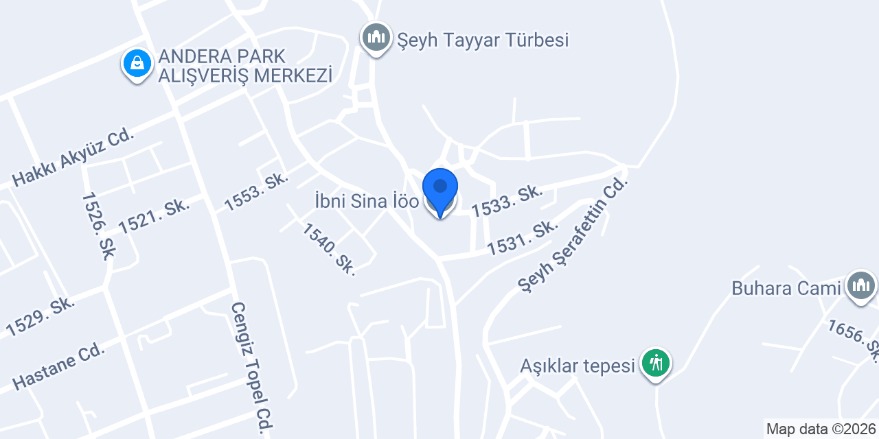 İbni Sina İöo konumu