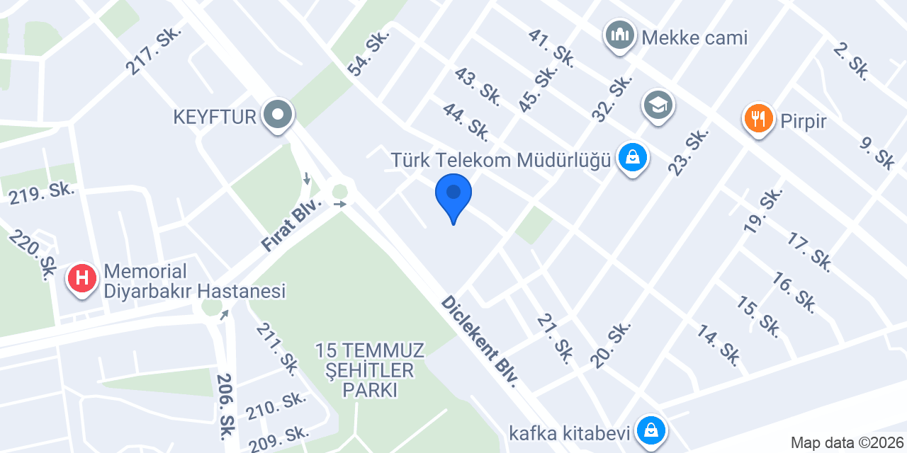Diclekent Ortaokulu konumu