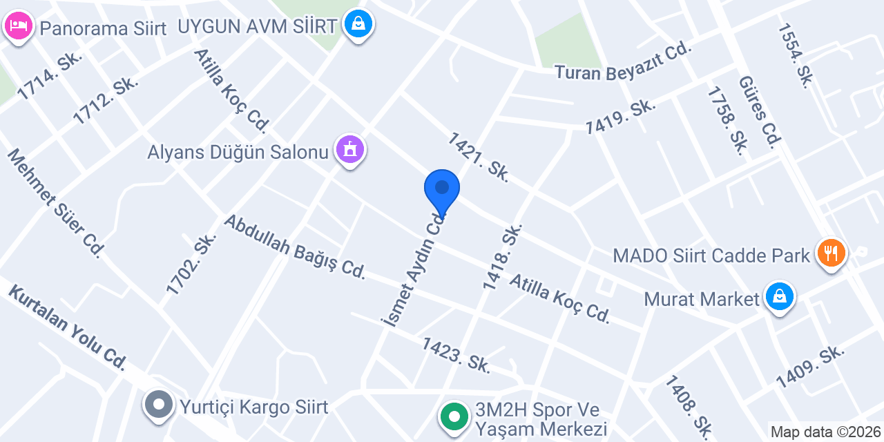 Gümüş mobilya konumu