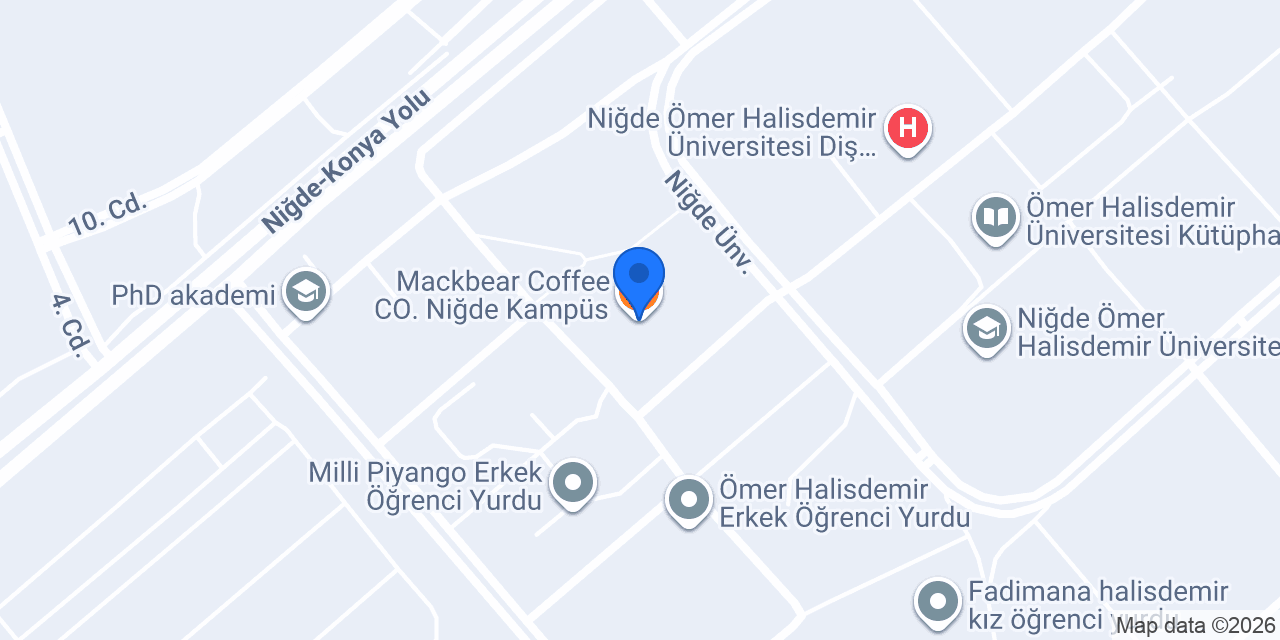 Mackbear Coffee CO. Niğde Kampüs konumu