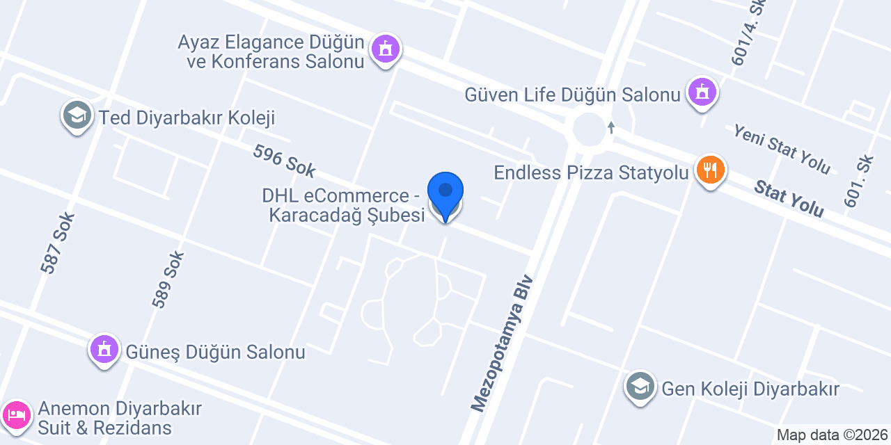 DHL eCommerce - Karacadağ Şubesi konumu