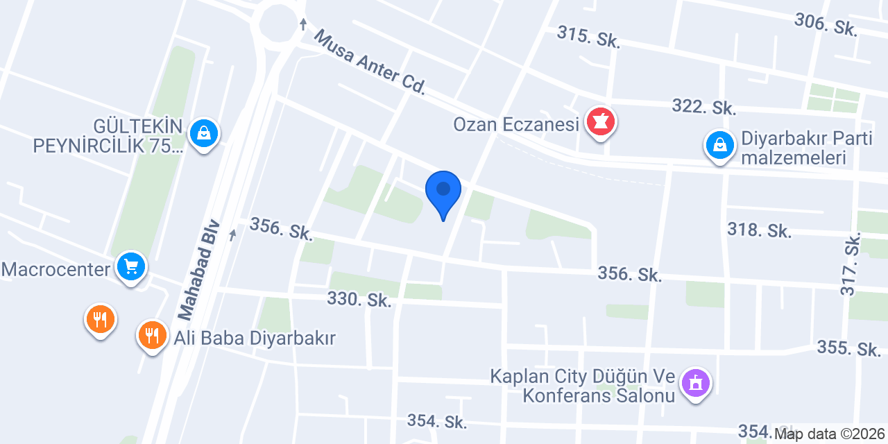 Özbey Döner konumu