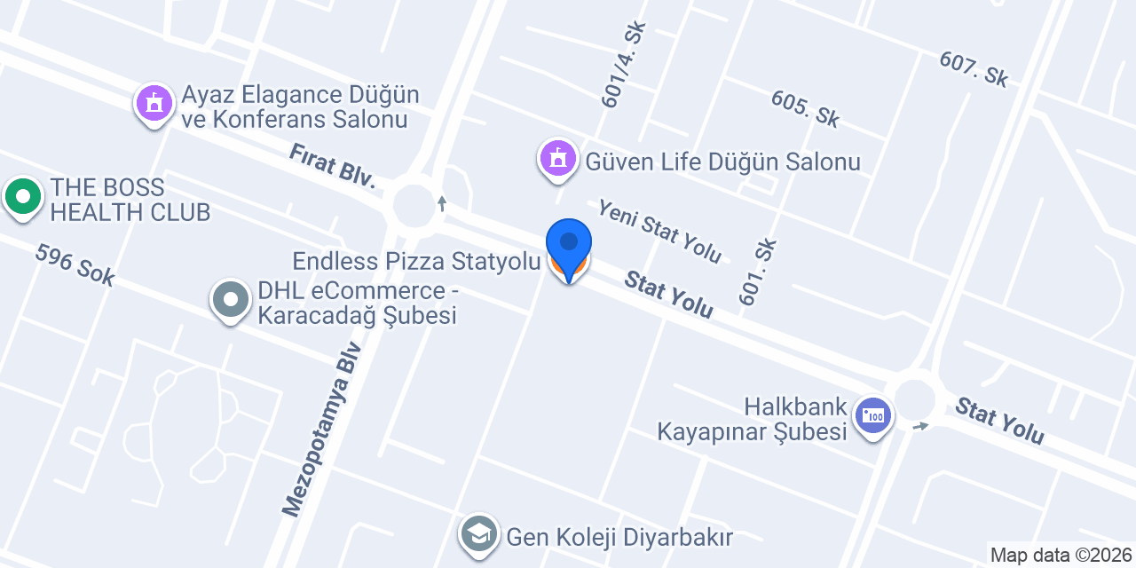 Endless Pizza Statyolu konumu