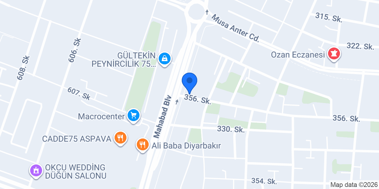Vivaldi Çikolata Diyarbakır konumu
