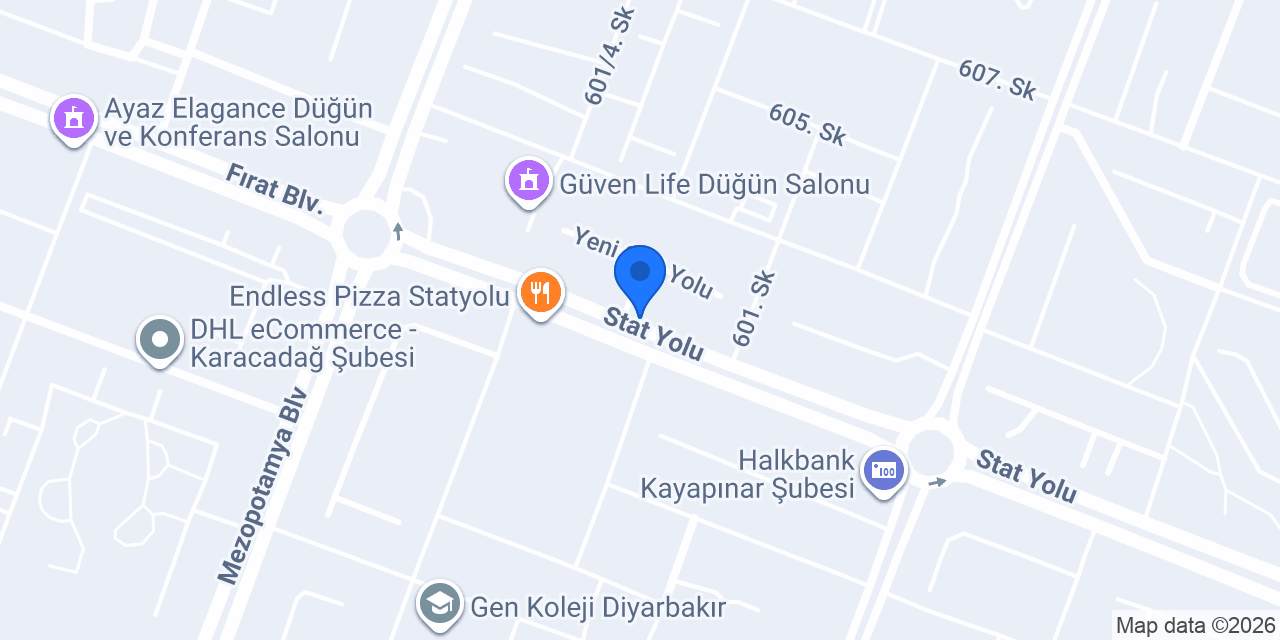 Cihan Türk Diş kliniği konumu
