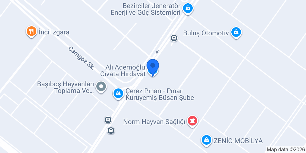 Ali Ademoğlu Cıvata Hırdavat konumu