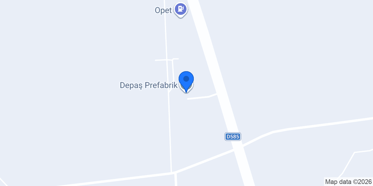 Depaş Prefabrik konumu