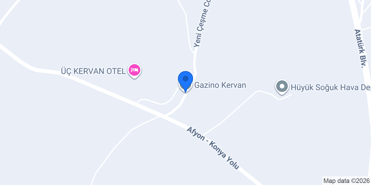 Gazino Kervan konumu