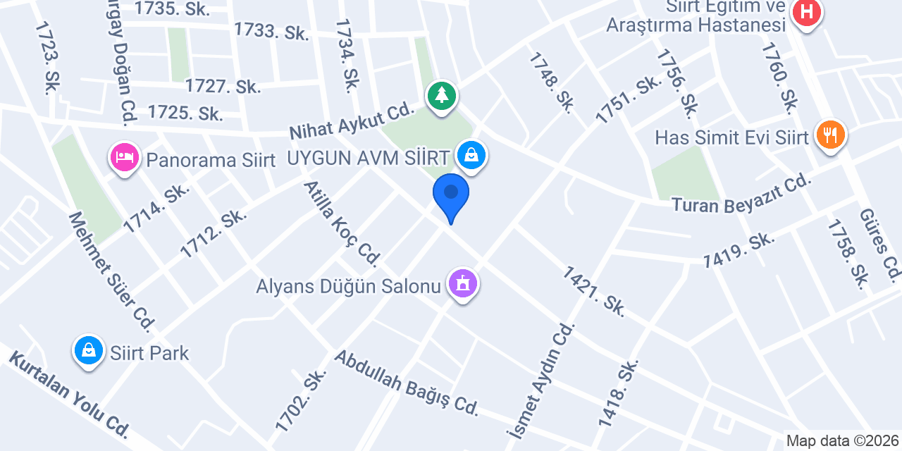 Nova Davet Siirt konumu