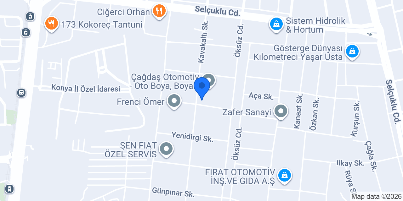 Akdeniz Fren Servis konumu