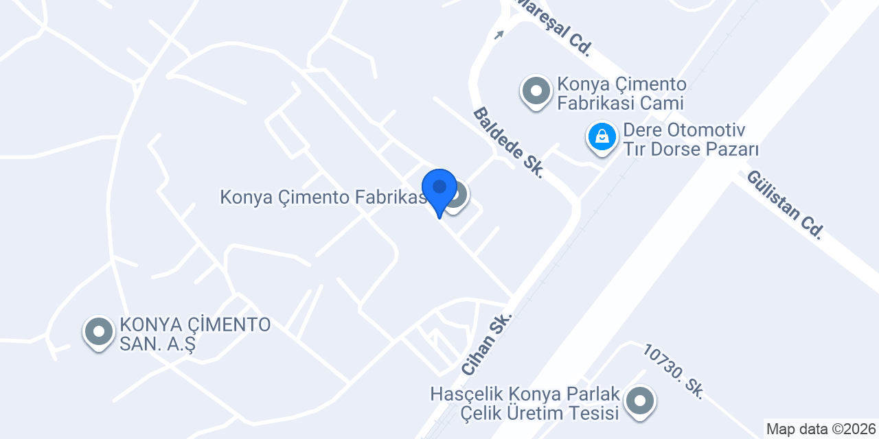 Konya Hazır Beton San. AŞ. konumu