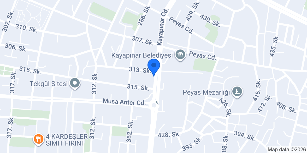 Akgül çiçekçilik konumu