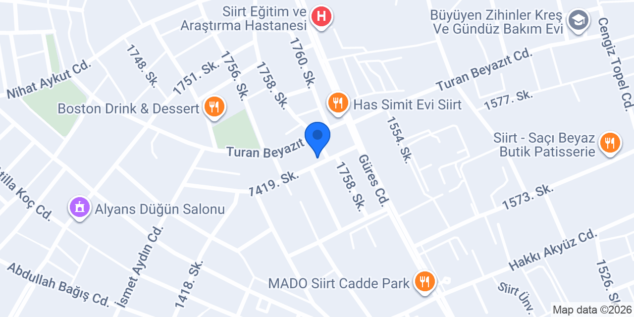 Paydos Burger&Tost konumu