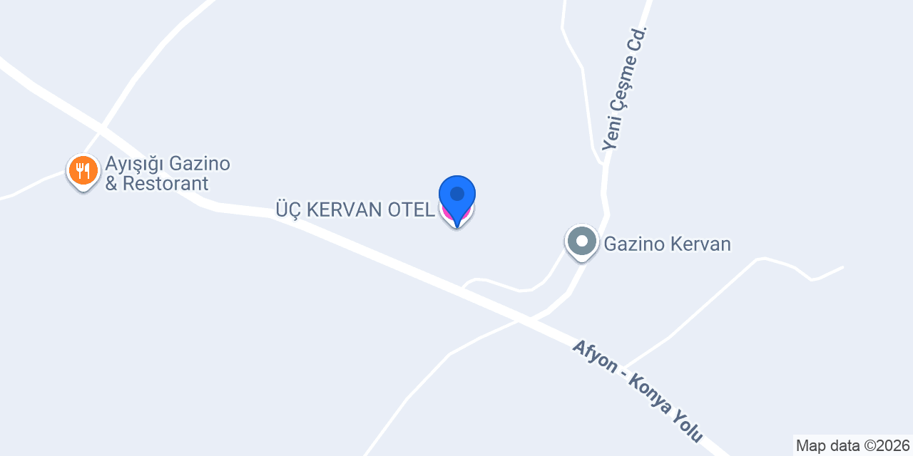 ÜÇ KERVAN OTEL konumu