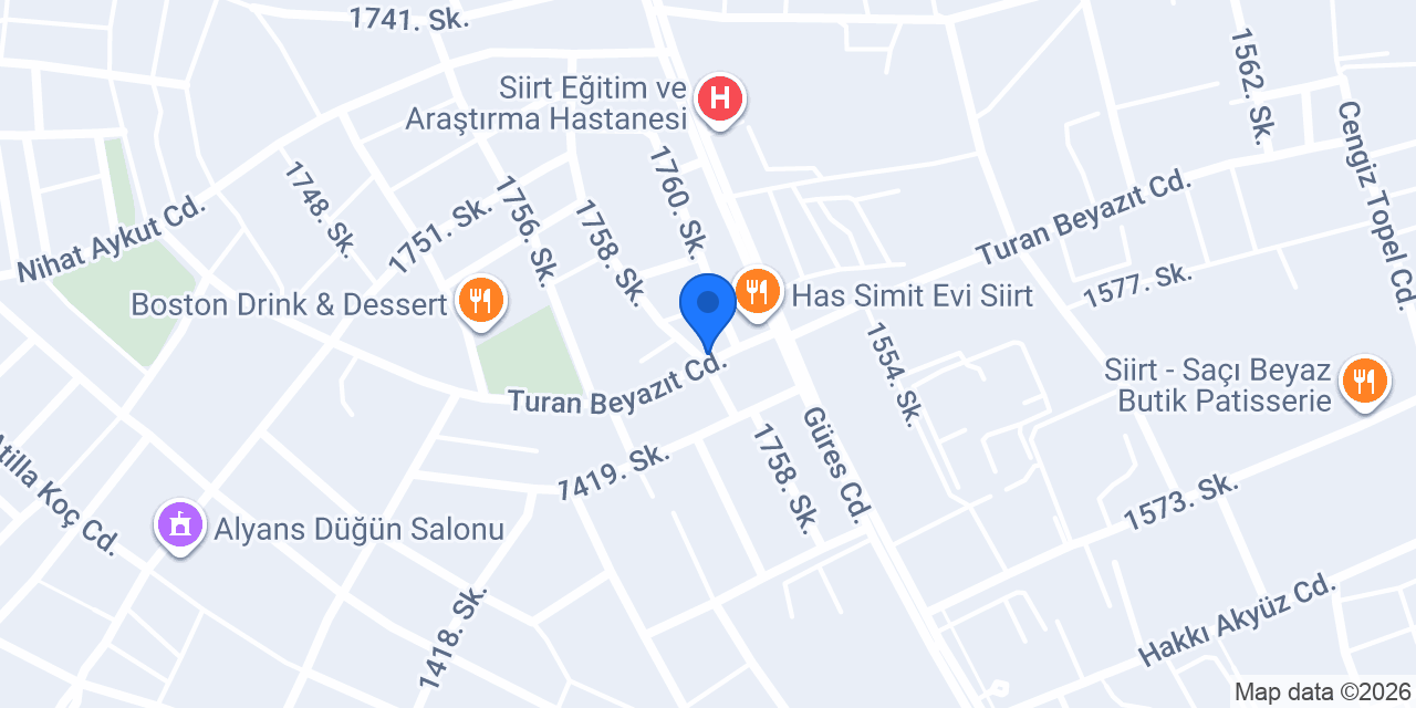 CTR CHİCKEN SİİRT konumu