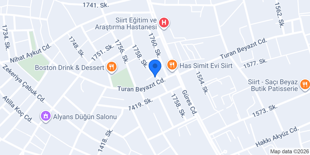Diyetisyen Fatma Nur Çevik ve Andulasyon Terapi Merkezi konumu