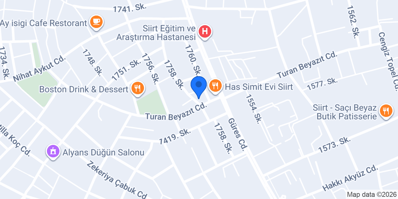 Heffalump Coffe Siirt konumu