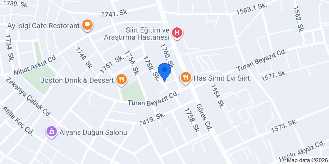Vassoii Siirt konumu