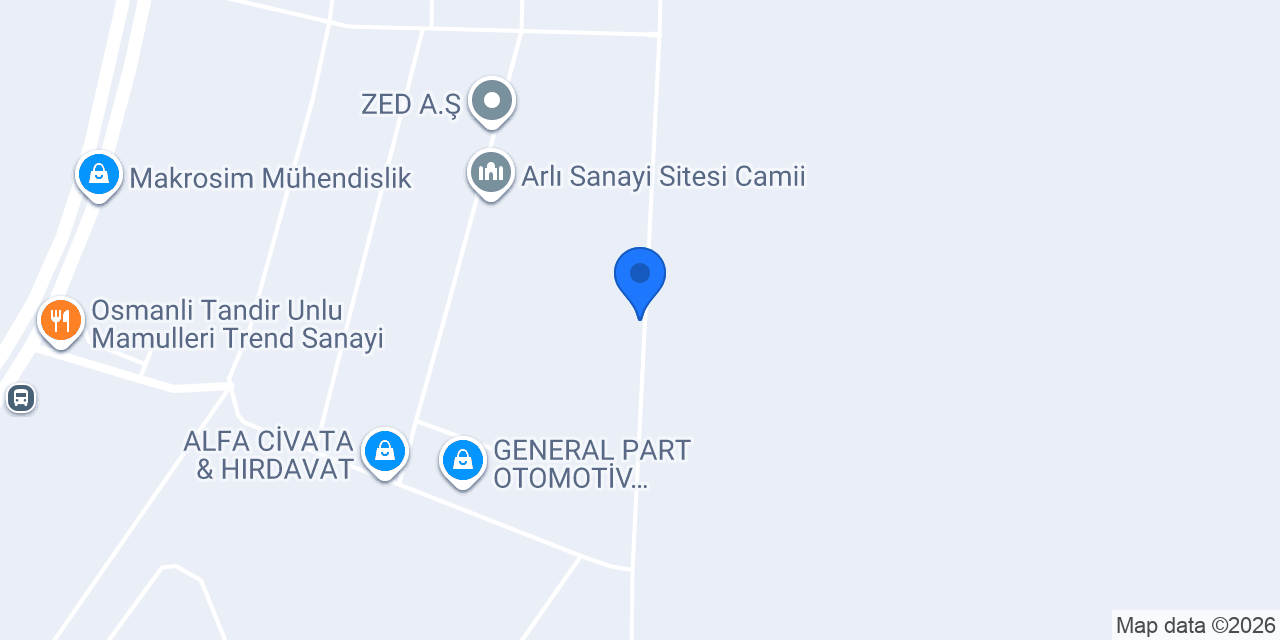 Planet Dişli Otomotiv konumu
