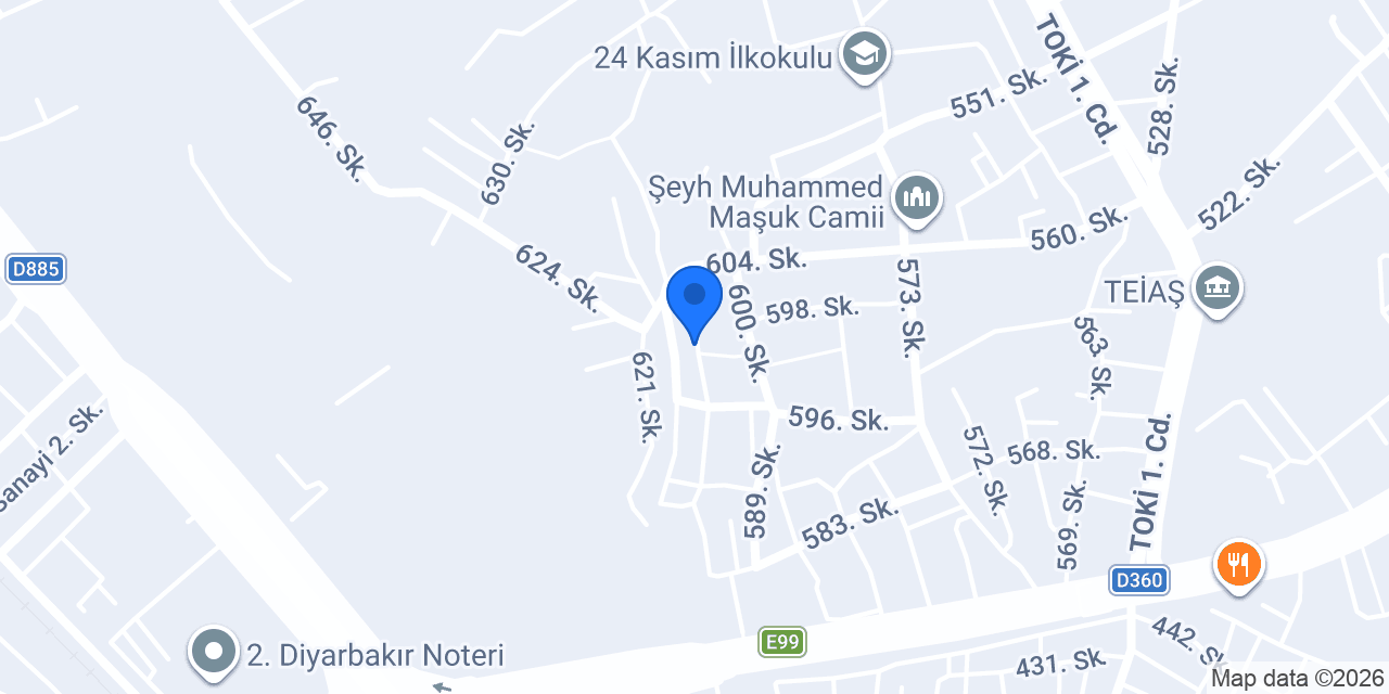 Diyardent konumu