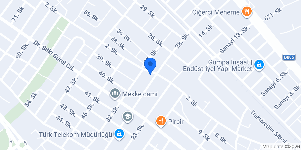 Herkül Çelik Kapı Bölge Bayi konumu