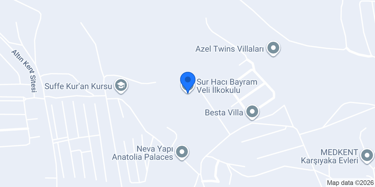 Sur Hacı Bayram Veli İlkokulu konumu