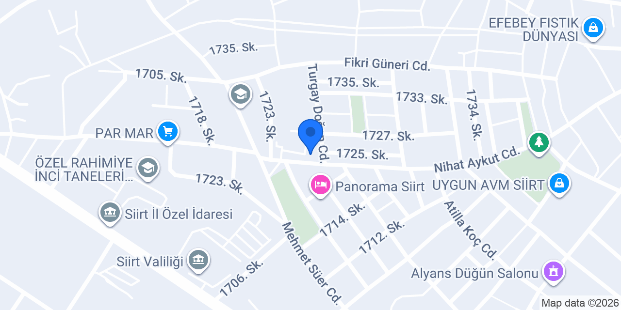 Siirt Kooperatif Taksi konumu