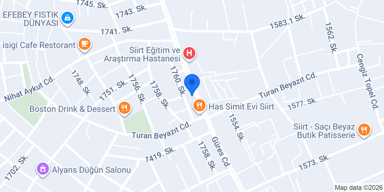 Ustam Börek konumu