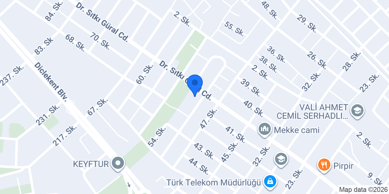 Huzurevleri İlkokulu konumu
