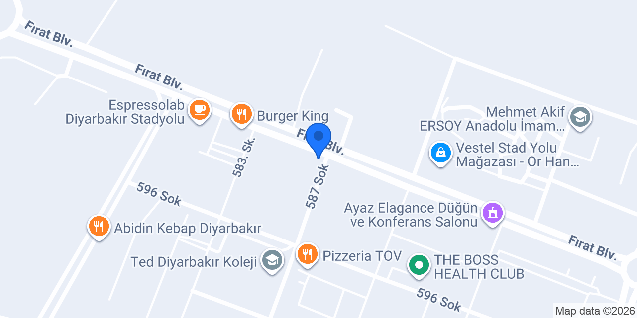 5k Pizza Mutfağı konumu