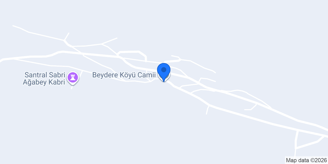Beydere Köyü Camii konumu