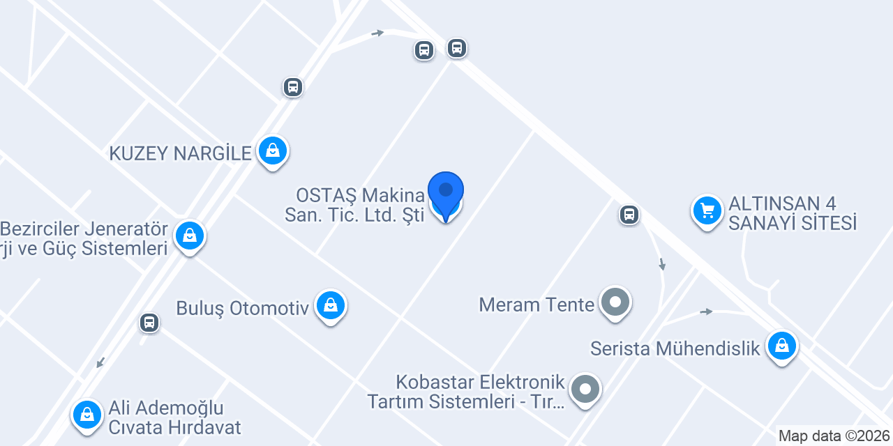OSTAŞ Makina San. Tic. Ltd. Şti. konumu