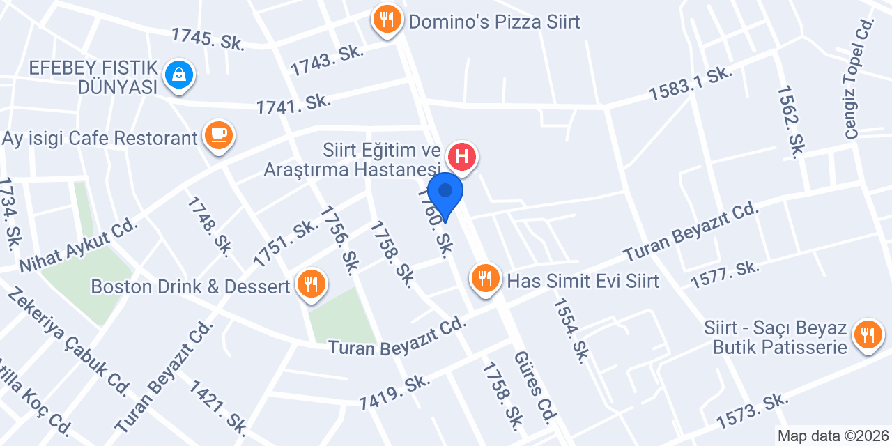 SİİRT TEMİZLİK konumu