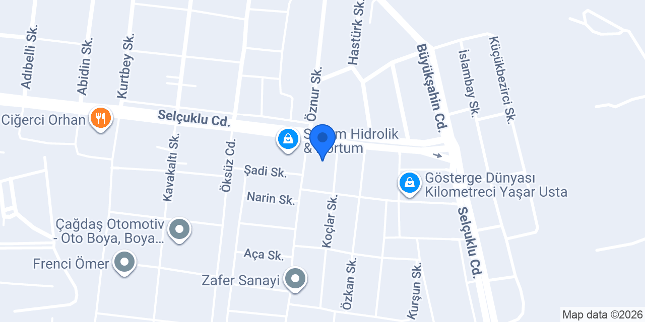 Şafak Oto Lastik konumu