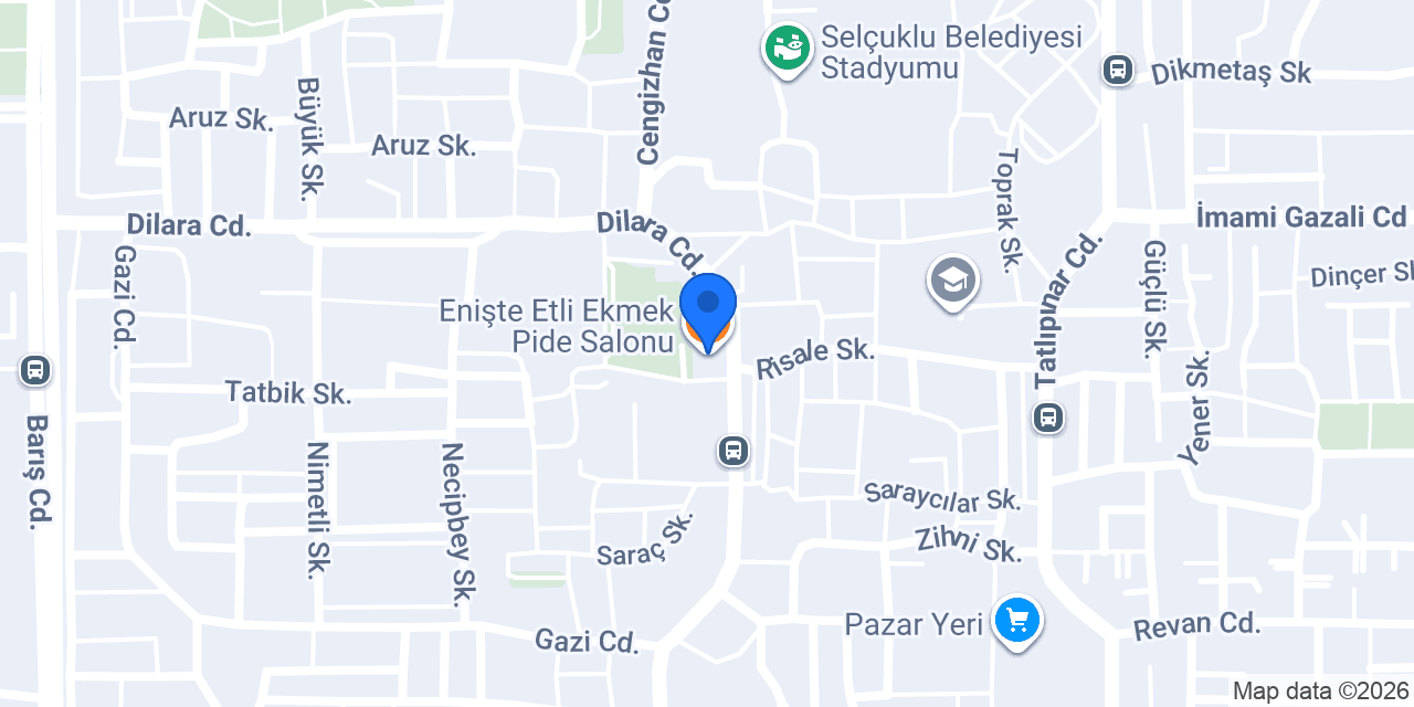 Enişte Etli Ekmek Pide Salonu konumu