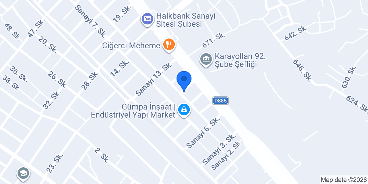 Hıdıroğulları hırdavat konumu