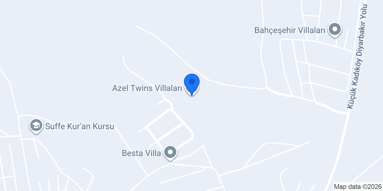 Azel Twins Villaları konumu