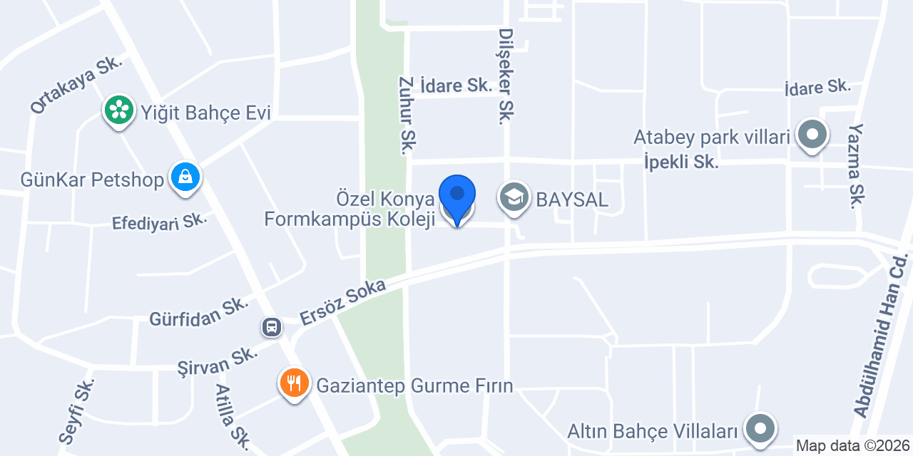 Özel Konya Formkampüs Koleji konumu