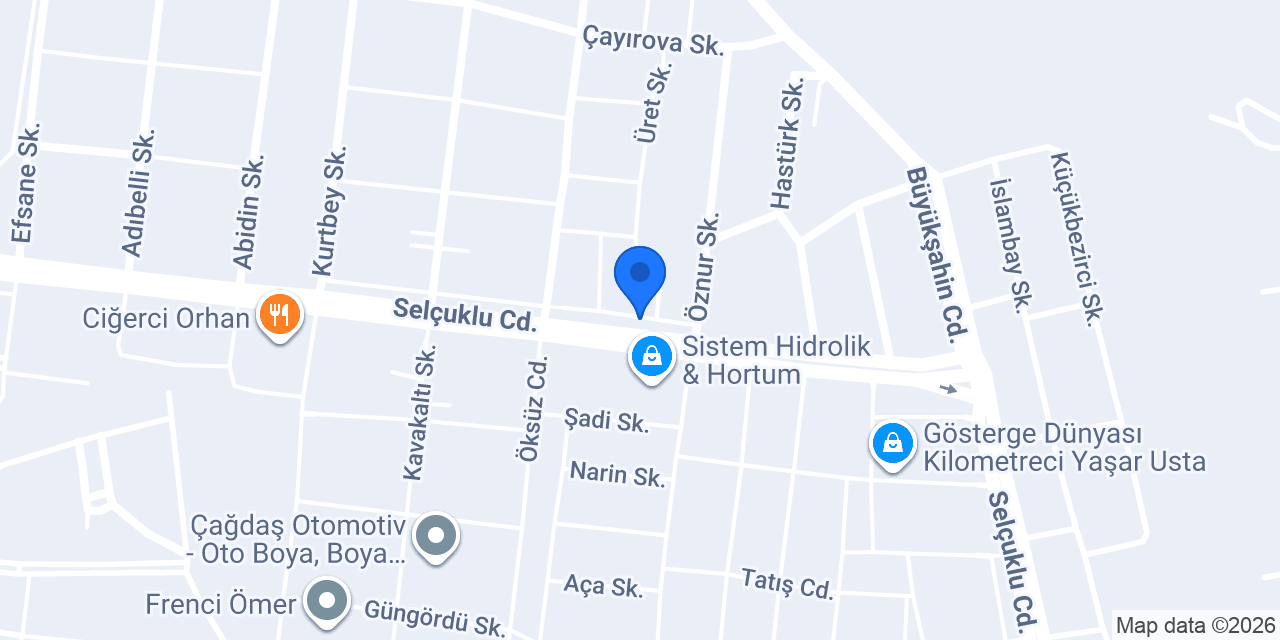 Gür Işık Oto konumu