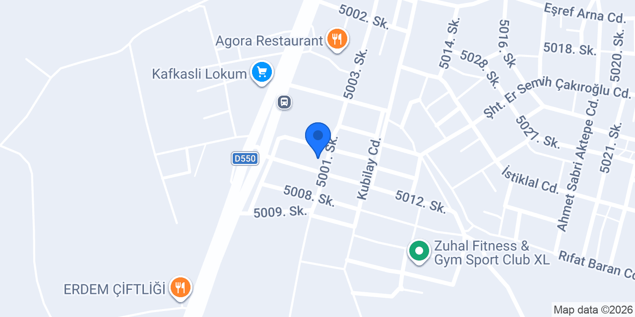 Mert Otomotiv Yedek Parça konumu
