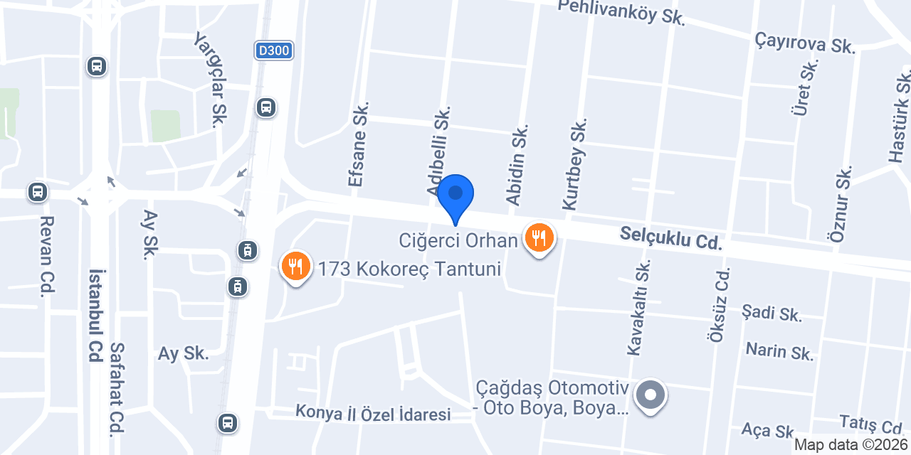KONYA 13.NOTERLİK konumu