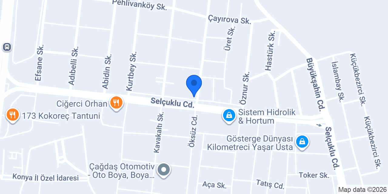 Yetişir Oto anahtar, konumu