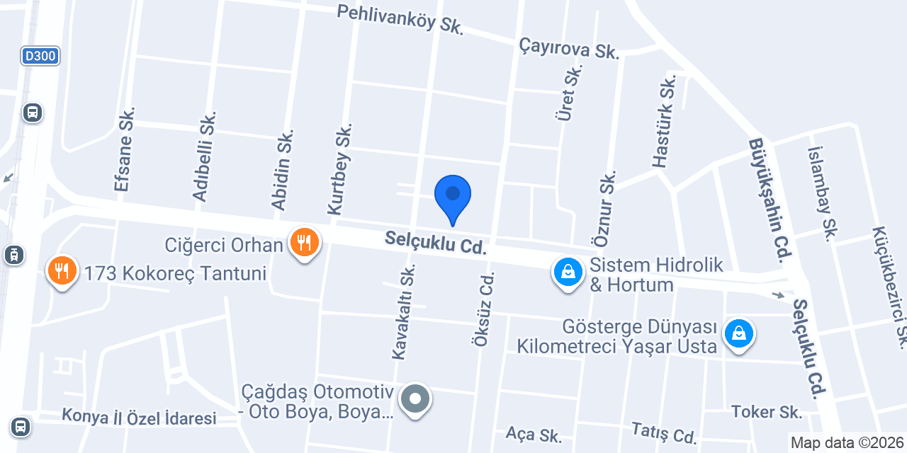 Konevi Fırın Kebap konumu