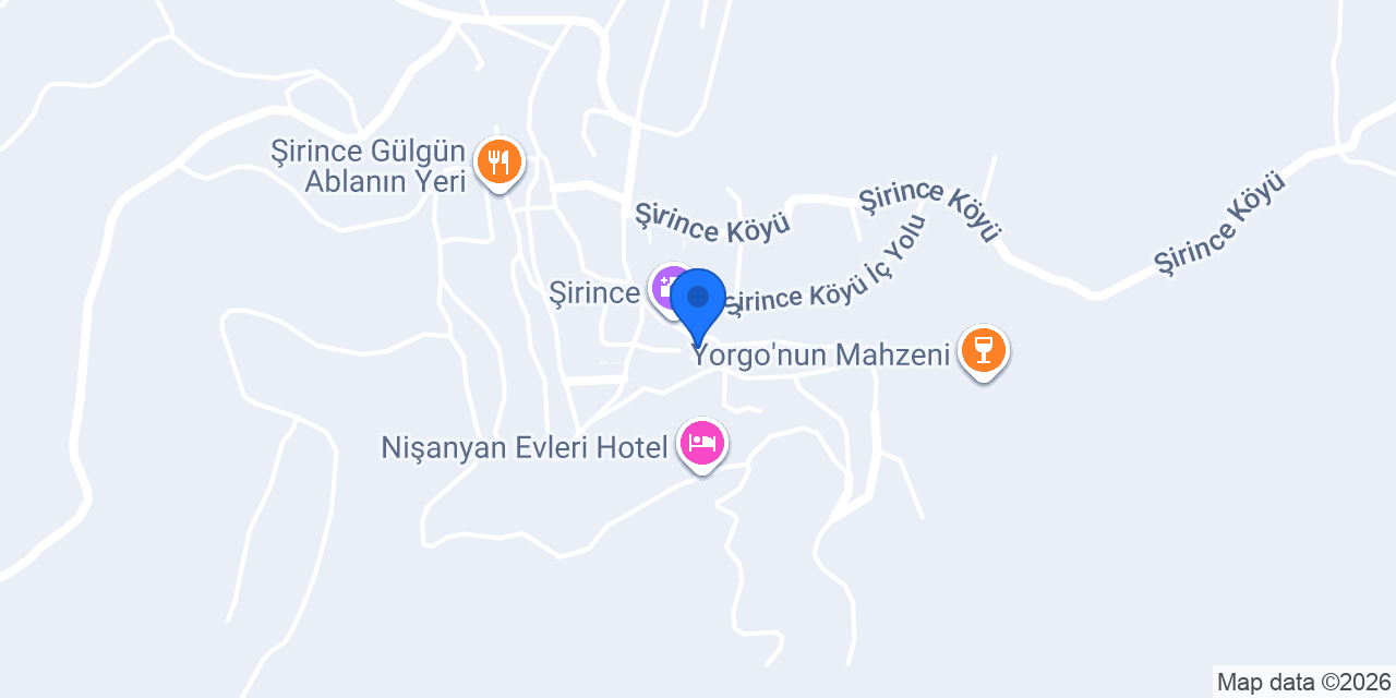 Şirince Kirke Otel konumu