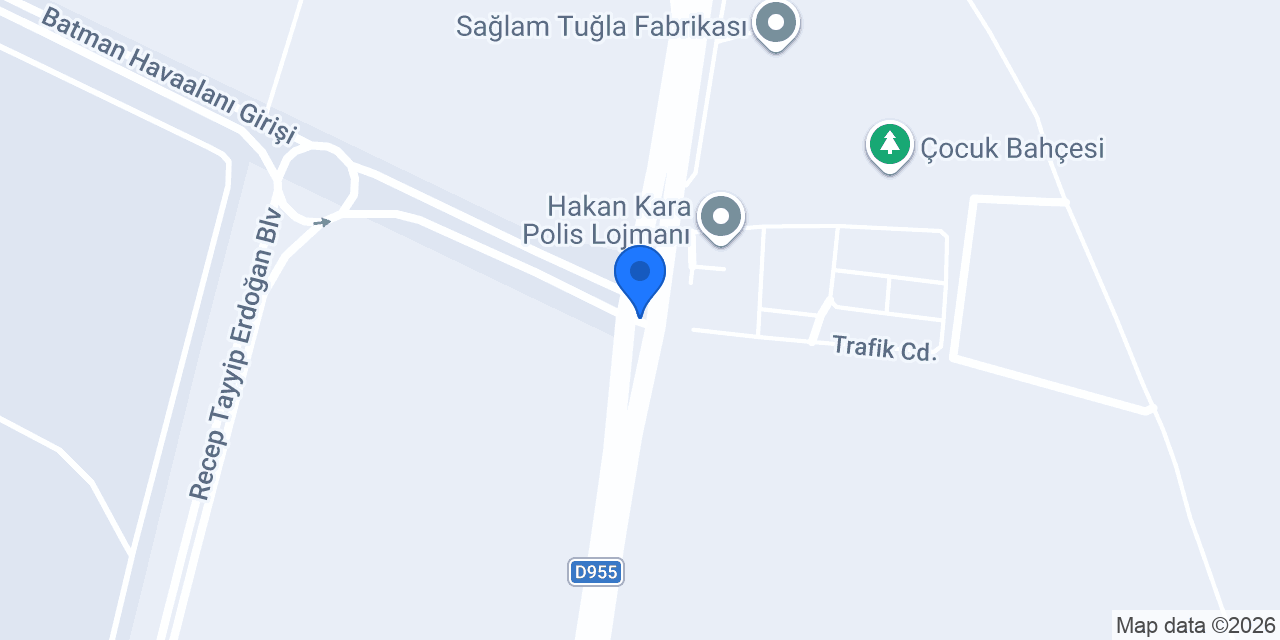 Batman Havalimanı taksi konumu