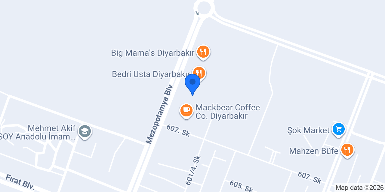 Chocomar Diyarbakır konumu