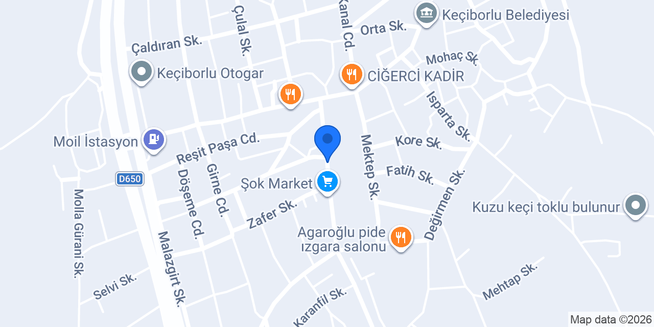 Keçiborlu Et konumu