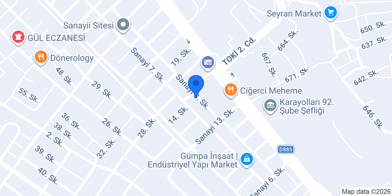 Şeref Oto Far Diyarbakır konumu